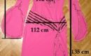 Knallrosa&svart thob för saiidi/beledi/mileya/libanesisk folklore - 700 kr